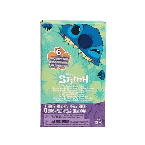 New Disney Stitch Feed Me 6-piece Premium Collectible Figure Set Sealed Lilo - Picture 4 of 5